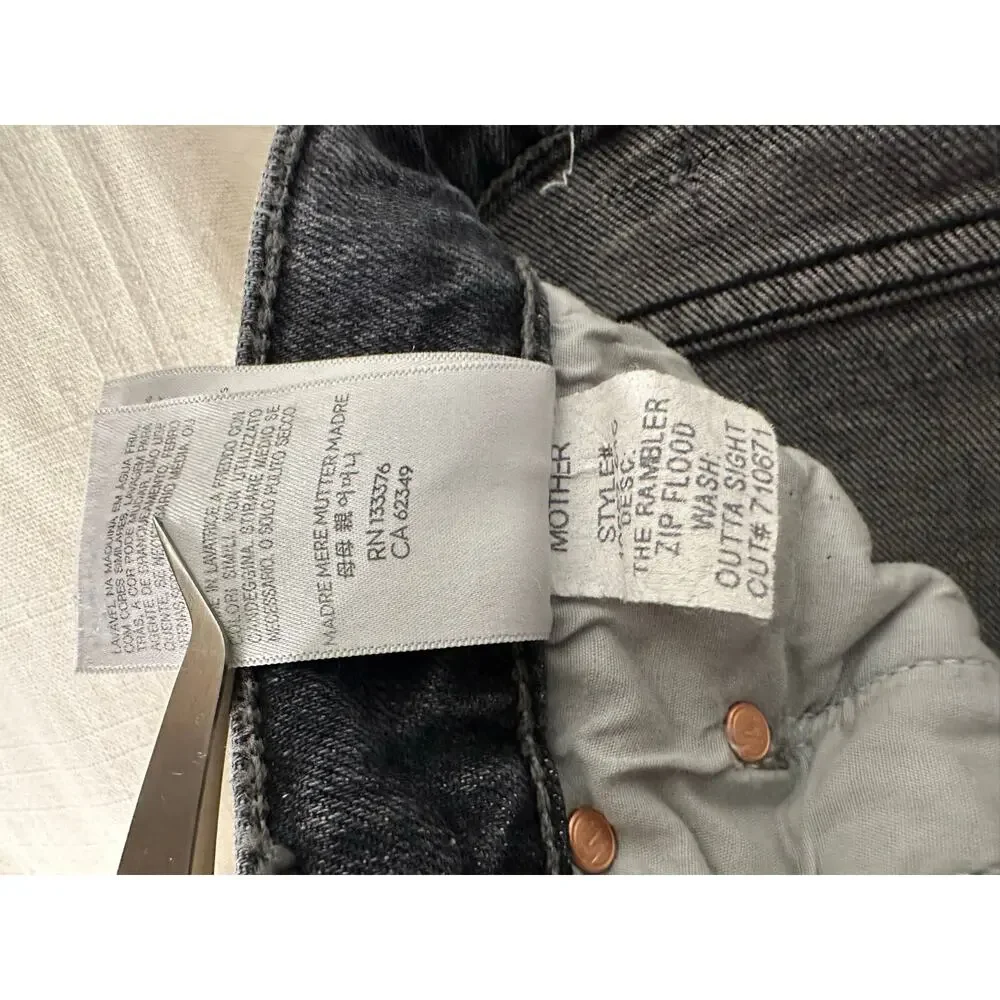 MOTHER Superior Jeans The Rambler Zip Flood - Wash Outta Sight Size 25 - Picture 13 of 16